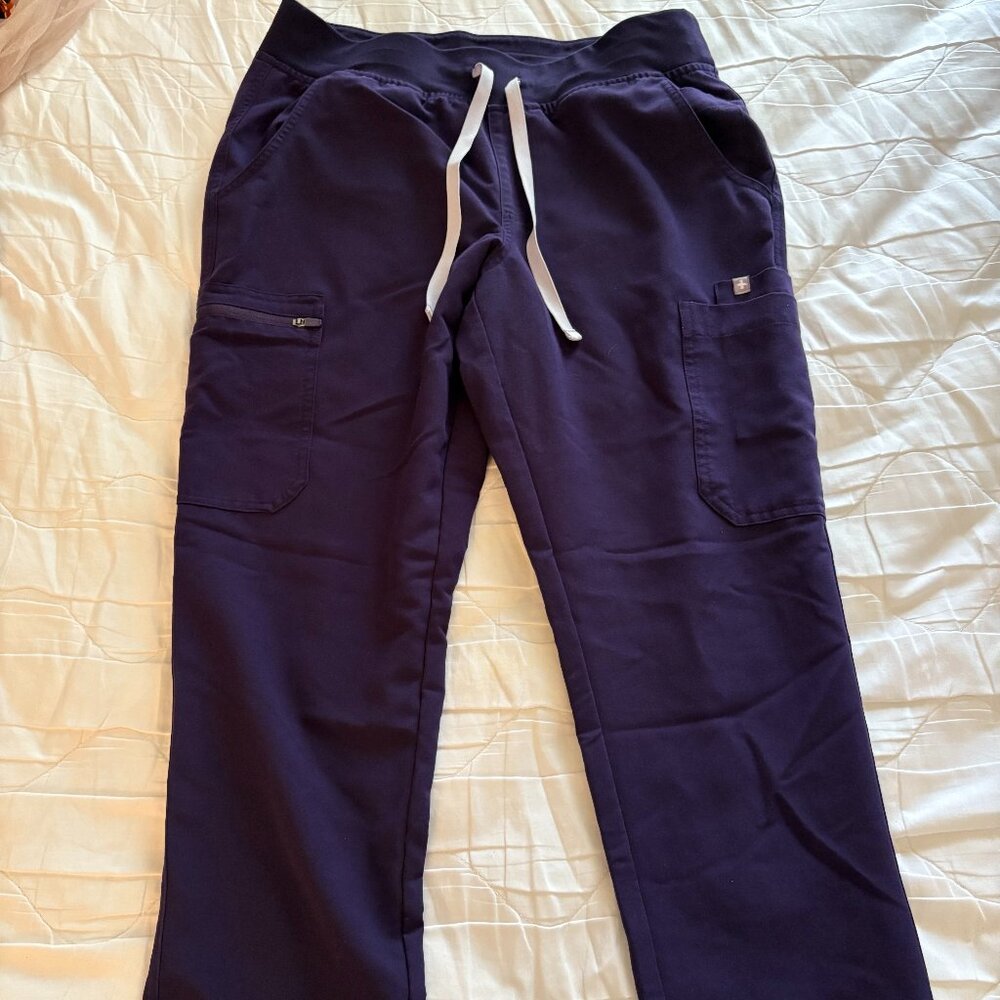 Women's Figs Scrub Bottoms (Purple Jam) - Picture 2 of 2